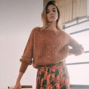 Sezane Marius Cable Knit Jumper Size Small